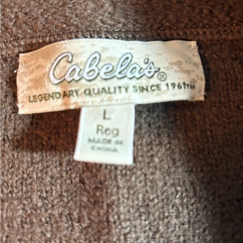 Cabela's Rich Brown Knit Sweater - Picture 2 of 11